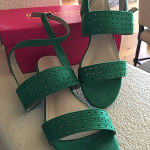 Catherine Malandrino "Honga" Green Suede 8.5